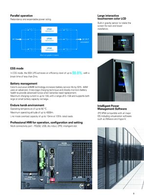 Eaton uninterruptible ups power supply 250KVA 200KVA Online  UPS  9SX 500KVA with 3 phase