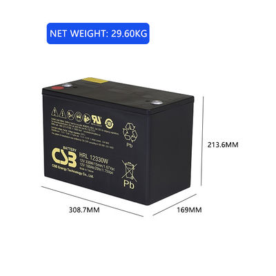 CSB HRL12330W 12V 330W VRLA-AGM Valve Regulated Lead Acid Battery
