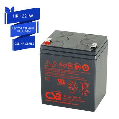 CSB Battery HR1221W 12V 21W High Performance Rechargeable Lead-Acid Dry Batteries for Electric Power