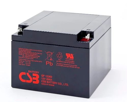 CSB GP12260 12V 26Ah Energy Storage Maintenance Free Rechargeable VRLA 12V 26Ah CSB AGM Battery