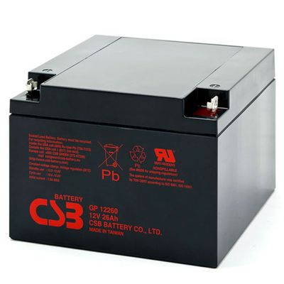 CSB GP12260 12V 26Ah Energy Storage Maintenance Free Rechargeable VRLA 12V 26Ah CSB AGM Battery
