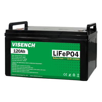 Visench Energy Storage Battery Aanpassing 12v 120ah RV Lithium Iron Phosphate Battery 12V Lifepo4 Battery