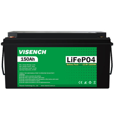 Visench Solar System Lifepo4 Batterijpakket Lithium Ion Lifepo4 12V 150AH Lithium Ion Batterijen