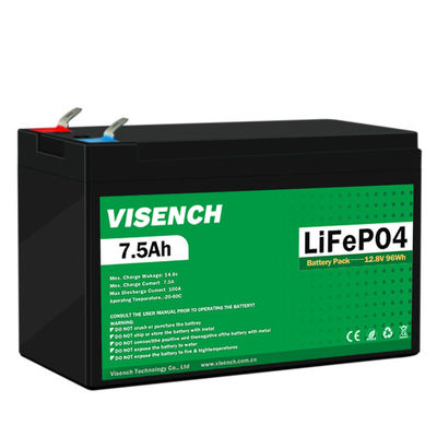 Visench Deep Cycles 12V 7.5Ah Lifepo4 oplaadbare Lithium Iron Phosphate accu