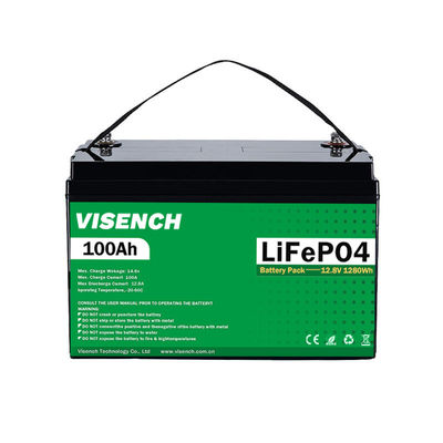 Visench Direct fabriek hoge kwaliteit 12v 100ah 5KWH 10KWH Zonne Lifepo4 opslagbatterij