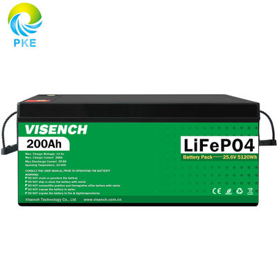 Visench Direct fabriek Lithium 12V 24V 100 ah Lithiumbatterie Diep 6000 cycli met BMS voor zonne-omvormer energieopslag systeem