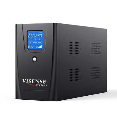 Visench 2Kva LCD Display Backup Ups 2000Va 1200W Offline Ups voor Desktop Laptop Computer