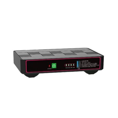 60W 12000MAH LiFePO4 12V 5V Mini Smart UPS DC Battery Backup met oplaadbaar ontwerp