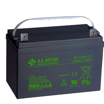 BB-accu BC100-12 12V 100Ah Beste energieopslag Onderhoud vrij Oplaadbare VRLA-accu 100Ah voor elektrische energie
