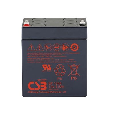 CSB-accu GP1245 12V 4.5Ah Energieopslag Onderhoud gratis Oplaadbare VRLA 12V 4.5Ah CSB-accu