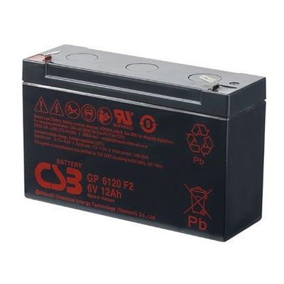 CSB GP6120 6V 12Ah onderhoudsvrije klep gereglementeerde loodzuurbatterij