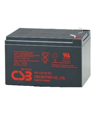 HR1251W 12V CSB batterij 51W 12V 12Ah herlaadbare onderhoudsvrije loodzuurbatterij
