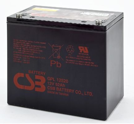 GPL12520 12V 52Ah CSB-batterij verzegelde loodzuurbatterij lange levensduur oplaadbare batterij voor UPS