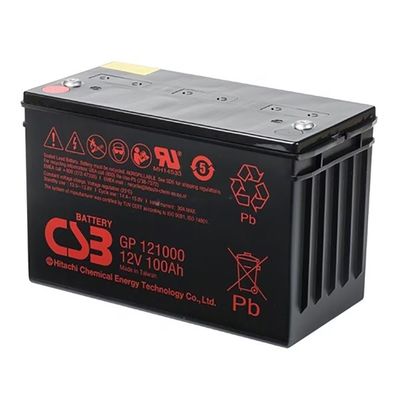 CSB-batterij GPL121000 12V 100Ah Oplaadbare onderhoudsvrije verzegelde loodzuurbatterijen, gelijkstroombatterijen, VRLA-batterijen 100Ah