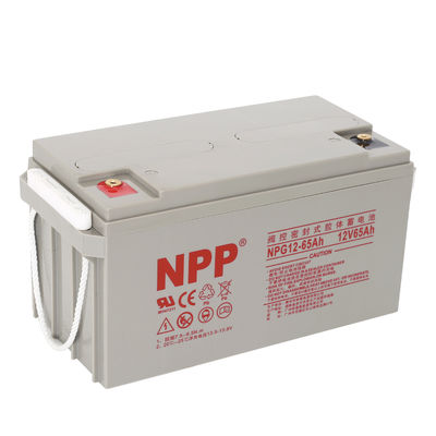 NPP NPG12-65Ah Oplaadbare AGM Heavy Duty Deep Cycle Gel VRLA-batterij voor off-grid zonnestelsel, golfkarretje, niet-verscheuren