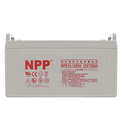 NPP NPG12-120Ah AGM Deep Cycle Gel Battery 24A Charging Ratio Veilig en onderhoudsvrij Hoogte 208±2mm 8.19 inch