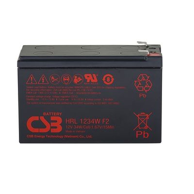 CSB HRL1234W Batterij 12V 34W Verzegelde loodzuurbatterij High Rate Long Life Gelbatterij