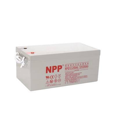 NPG12-250Ah oplaadbare gelbatterij diepe cyclus 12V 250Ah gelbatterij