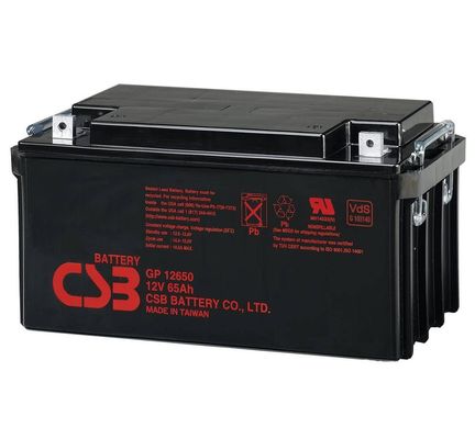 CSB-batterij GPL12650 12V 65Ah Verzegelde loodzuurbatterij Lang levensduur Oplaadbare batterij voor UPS