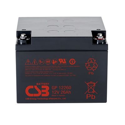 CSB GP12260 12V 26Ah Energy Storage Maintenance Free Rechargeable VRLA 12V 26Ah CSB AGM Battery